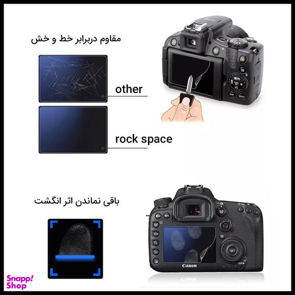 محافظ صفحه نمایش دوربین هیدروژل راک اسپیس (Rock Space) مدل 180H-01Y مناسب برای کانن EOS 90D