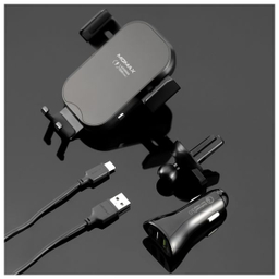 پایه نگهدارنده و شارژر بی سیم گوشی مومکس (Momax) مدل CM16D به همراه شارژر فندکی