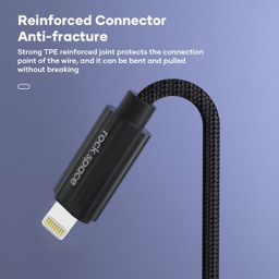 کابل تبدیل USB به لایتنینگ راک اسپیس (Rock Space) مدل RCB0782 طول 1 متر
