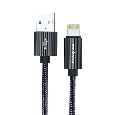 کابل تبدیل USB به لایتنینگ راک اسپیس (Rock Space) مدل RCB0782 طول 1 متر