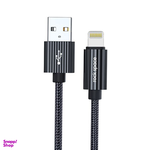 کابل تبدیل USB به لایتنینگ راک اسپیس (Rock Space) مدل RCB0782 طول 1 متر