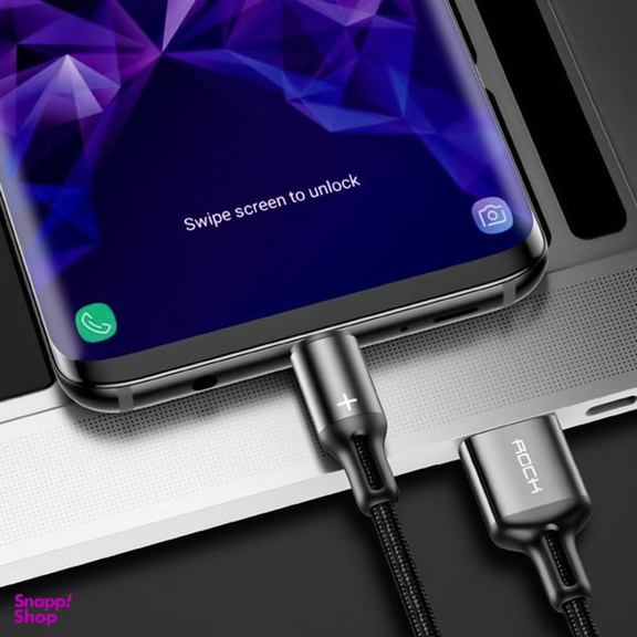 کابل تبدیل USB + لایتنینگ راک اسپیس (Rock Space) مدل R2 طول 1 متر