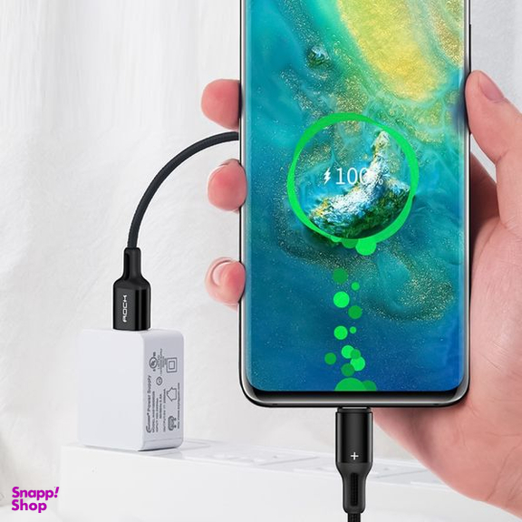 کابل تبدیل USB + لایتنینگ راک اسپیس (Rock Space) مدل R2 طول 1 متر