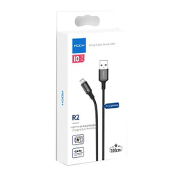 کابل تبدیل USB + لایتنینگ راک اسپیس (Rock Space) مدل R2 طول 1 متر