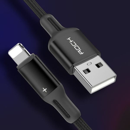 کابل تبدیل USB + لایتنینگ راک اسپیس (Rock Space) مدل R2 طول 1 متر