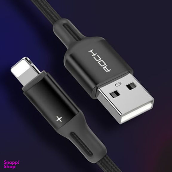 کابل تبدیل USB + لایتنینگ راک اسپیس (Rock Space) مدل R2 طول 1 متر