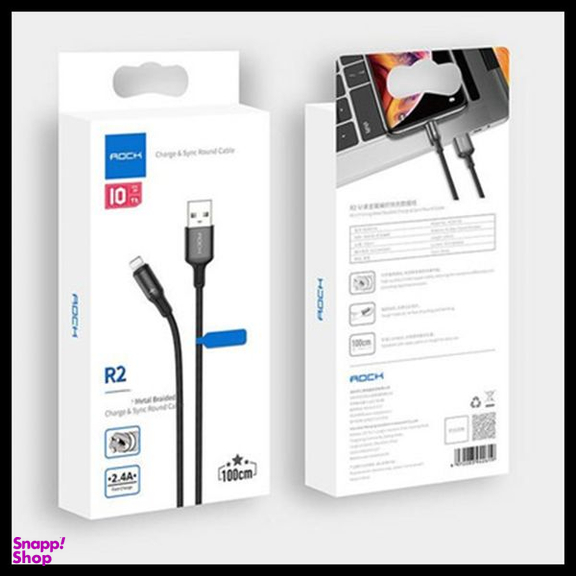 کابل تبدیل USB + لایتنینگ راک اسپیس (Rock Space) مدل R2 طول 1 متر