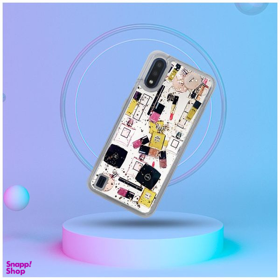 کاور دکین (Dekkin) مدل آکواریومی طرح لوازم آرایش مناسب برای گوشی سامسونگ Galaxy A01
