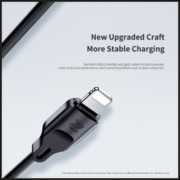 کابل تبدیل USB + لایتنینگ راک اسپیس (Rock Space) مدل RCB0738A طول 1 متر