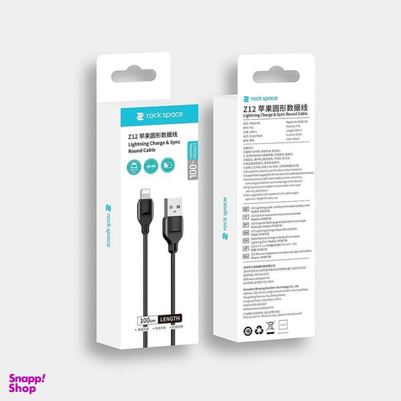 کابل تبدیل USB + لایتنینگ راک اسپیس (Rock Space) مدل RCB0738A طول 1 متر