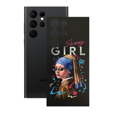 برچسب پوششی راک اسپیس (Rock Space) طرح Girl مناسب برای گوشی سامسونگ Galaxy S22 Ultra 5G