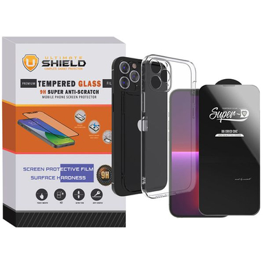 کاور آلتیمیت شیلد (UltiMate Shield) مدل SuperD-Clear مناسب گوشی اپل iPhone 12 Pro به همراه محافظ صفحه نمایش