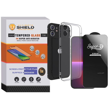 کاور آلتیمیت شیلد (UltiMate Shield) مدل SuperD-Clear مناسب گوشی اپل iPhone 11 به همراه محافظ صفحه نمایش