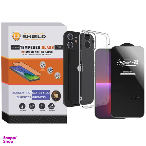 کاور آلتیمیت شیلد (UltiMate Shield) مدل SuperD-Clear مناسب گوشی اپل iPhone 11 به همراه محافظ صفحه نمایش