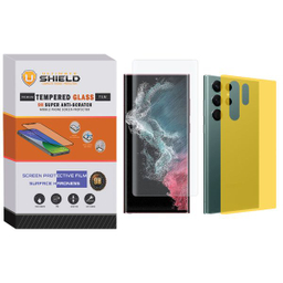برچسب پوششی آلتیمیت شیلد (UltiMate Shield) مدل UV-UL مناسب گوشی سامسونگ Galaxy S22 Ultra به همراه محافظ صفحه نمایش