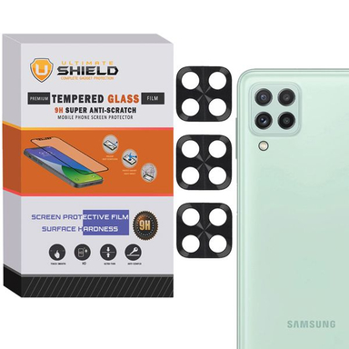 محافظ لنز دوربین آلتیمیت شیلد (UltiMate Shield) مدل FLZ مناسب گوشی سامسونگ Galaxy A22 4G بسته 3 عددی