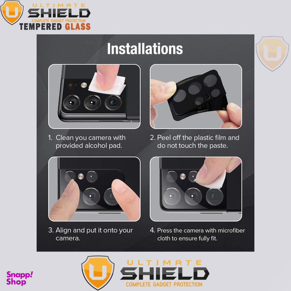 محافظ لنز دوربین آلتیمیت شیلد (UltiMate Shield) مدل 3D مناسب گوشی سامسونگ Galaxy A33 5G