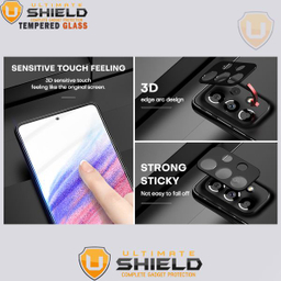 محافظ لنز دوربین آلتیمیت شیلد (UltiMate Shield) مدل 3D مناسب گوشی سامسونگ Galaxy A33 5G