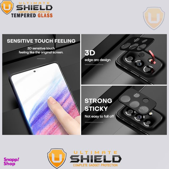 محافظ لنز دوربین آلتیمیت شیلد (UltiMate Shield) مدل 3D مناسب گوشی سامسونگ Galaxy A33 5G