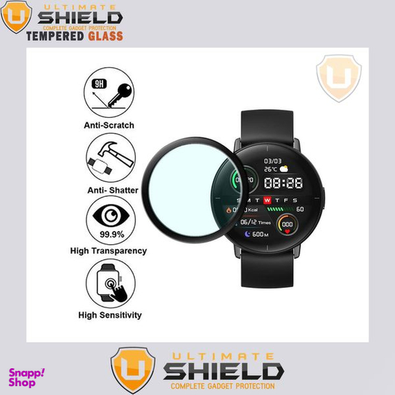 محافظ صفحه نمایش نانو آلتیمیت شیلد (UltiMate Shield) مدل NUL مناسب ساعت هوشمند Amazfit GTR 3 Pro بسته 3 عددی