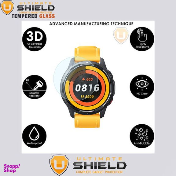 محافظ صفحه نمایش شیشه ای آلتیمیت شیلد (UltiMate Shield) مدل SH-UL مناسب ساعت سامسونگ Galaxy Gear S3 بسته 3 عددی