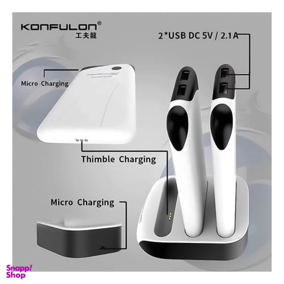 شارژر همراه کانفلون (Konfulon) مدل PS-01 ظرفیت 10000 میلی آمپر ساعت بسته 3 عددی