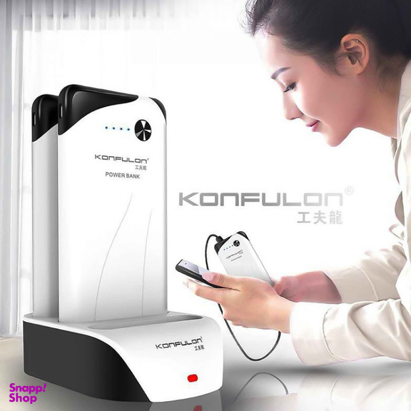 شارژر همراه کانفلون (Konfulon) مدل PS-01 ظرفیت 10000 میلی آمپر ساعت بسته 3 عددی