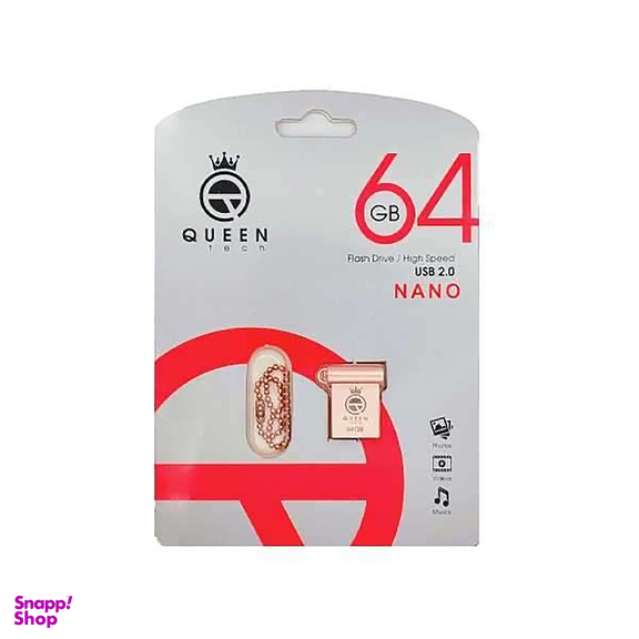فلش مموری کویین تک (Queen Tech) مدل NANOQ ظرفیت 64 گیگابایت