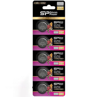 باتری سکه ای سیلیکون پاور (Silicon Power) مدل SP CR-2032 بسته 5 عددی
