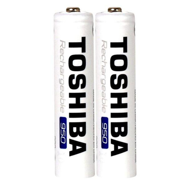 باتری نیم قلمی قابل شارژ توشیبا (Toshiba) مدل NI-MH بسته 2 عددی