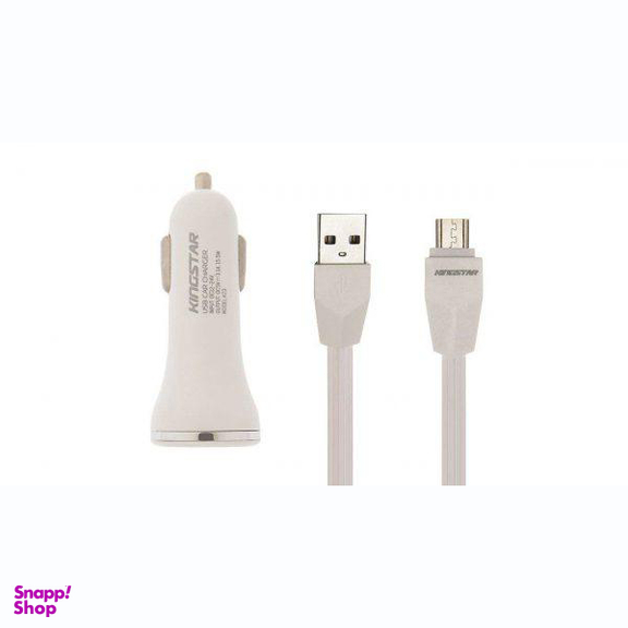 شارژر فندکی کینگ استار (King Star) مدل K23 A به همراه کابل MicroUSB