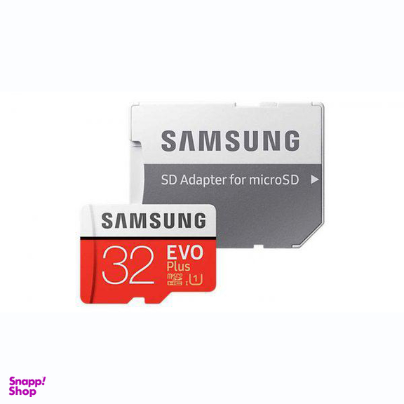 کارت حافظه MicroSDHC سامسونگ مدل Evo Plus UHS-I U1 کلاس 10 سرعت 95MBps + آداپتور SD ظرفیت 32 گیگابایت