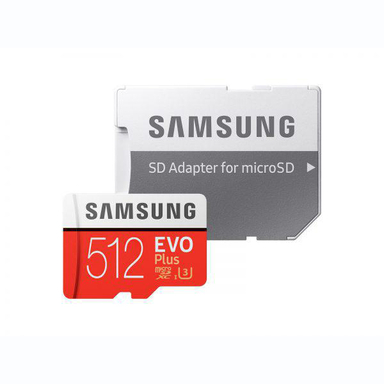 کارت حافظه‌ MicroSDXC سامسونگ مدل Evo Plus کلاس 10 UHS-I U3 سرعت 100MBps ظرفیت 512 گیگابایت به همراه آداپتور SD
