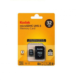 کارت حافظه MicroSDHC کداک (Kodak) مدل UHS-I U3 کلاس 10 سرعت 90MBps همراه با آداپتور SD ظرفیت 32 گیگابایت