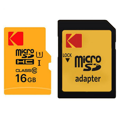 کارت حافظه MicroSDHC امتک کداک (Kodak) کلاس 10 استاندارد UHS-I U1 سرعت 85MBps 580X همراه با آداپتور SD ظرفیت 16 گیگابایت