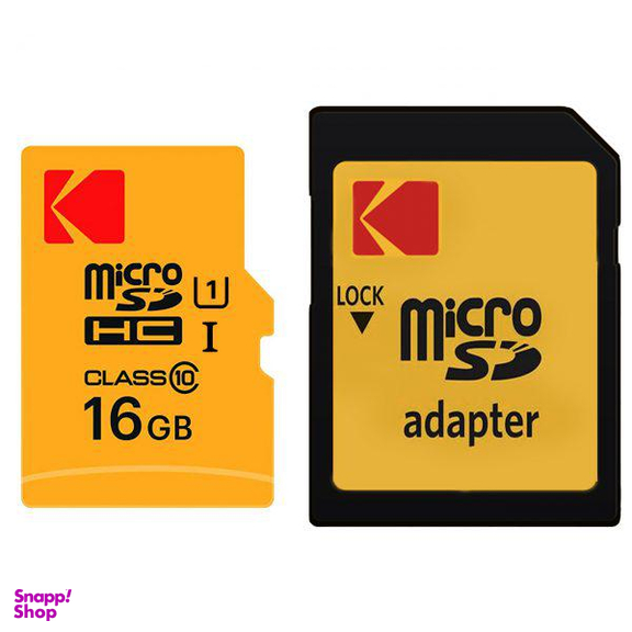 کارت حافظه MicroSDHC امتک کداک (Kodak) کلاس 10 استاندارد UHS-I U1 سرعت 85MBps 580X همراه با آداپتور SD ظرفیت 16 گیگابایت