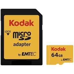 کارت حافظه MicroSDXC امتک کداک (Kodak) کلاس 10 استاندارد UHS-I U1 سرعت 85MBps 580X به همراه آداپتور SD ظرفیت 64 گیگابایت