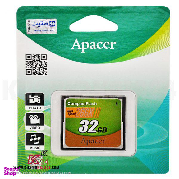 کارت حافظه CF اپیسر (Apacer) مدل High Speed سرعت 266X ظرفیت 32 گیگابایت