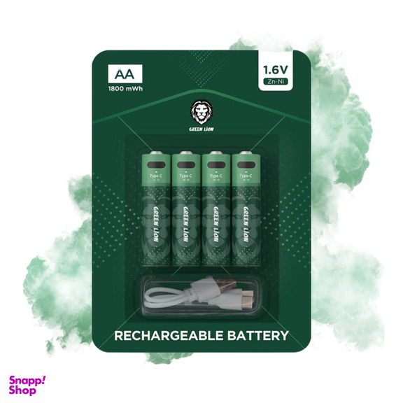 باتری قلمی گرین لاین (Green Lion) مدل Charge بسته چهار عددی