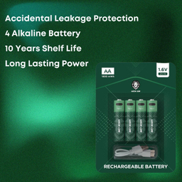 باتری قلمی گرین لاین (Green Lion) مدل Charge بسته چهار عددی