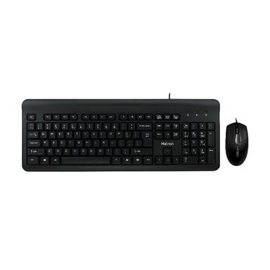 کیبورد و موس سیم دار هترون (Hatron) مدل HKC221N