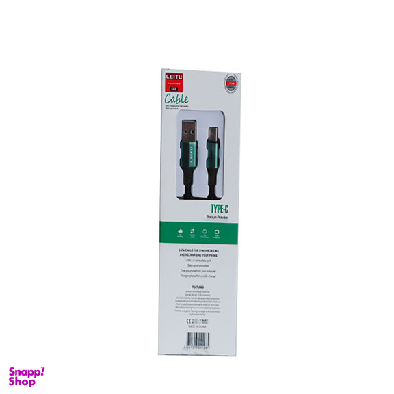 کابل تبدیل USB به USB-C لیتو (Leitu) مدل LD-36 طول 1 متر