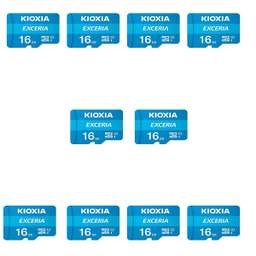 کارت حافظه‌ microSDXC کیوکسیا (Kioxia) مدل U1کلاس 10 استاندارد UHS-I U1 سرعت 100MBps ظرفیت 16 گیگابایت بسته 10 عددی