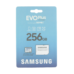 کارت حافظه microSDXC سامسونگ مدل Evo Plus کلاس 10 استاندارد UHS-I U3 سرعت 130MBps همراه با آداپتور SD ظرفیت 256 گیگابایت