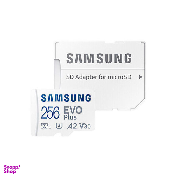 کارت حافظه microSDXC سامسونگ مدل Evo Plus کلاس 10 استاندارد UHS-I U3 سرعت 130MBps همراه با آداپتور SD ظرفیت 256 گیگابایت