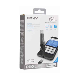 فلش مموری پی ان وای (PNY) مدل OTG APLLE- DOU LINK ظرفیت 64 گیگابایت