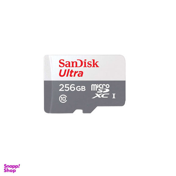 کارت حافظه microSDXC سن دیسک (SanDisk) مدل Ultra کلاس 10 استاندارد UHS-I U1 سرعت 100MBps ظرفیت 256 گیگابایت
