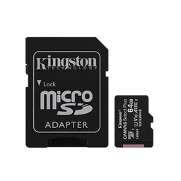 کارت حافظه microSDHC کینگستون مدل Canvas Plus کلاس 10 استاندارد UHS-I U1 سرعت 100MBps ظرفیت 64 گیگابایت به همراه آداپتور SD