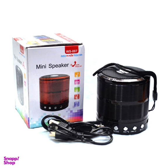 اسپیکر بلوتوثی قابل حمل مدل mini ws-887