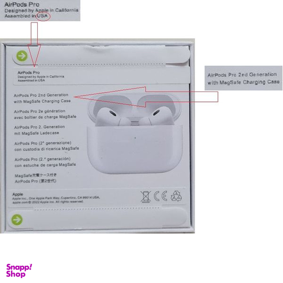 هدفون بلوتوثی مدل AirPods Pro 2nd Generation همراه با محفظه شارژ
